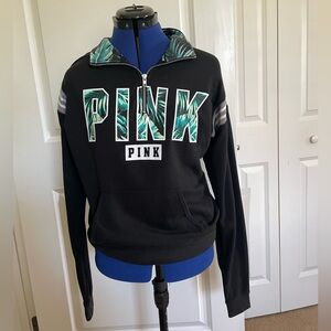 Pink by Victoria Secret Limited edition quarter zip tropical jacket